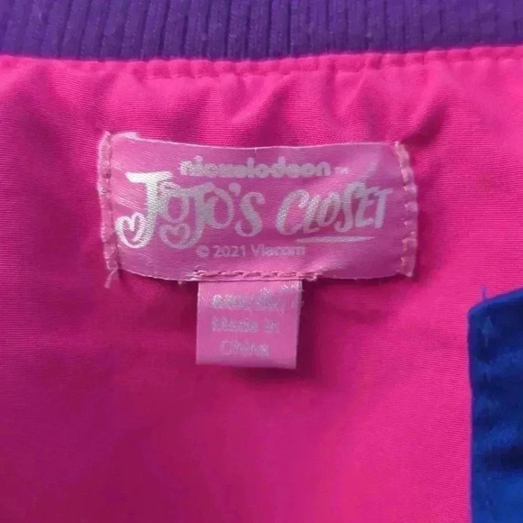 Nickelodeon JO JO Siwa peplum bomber style jacket. 3/$15 - Picture 2 of 2